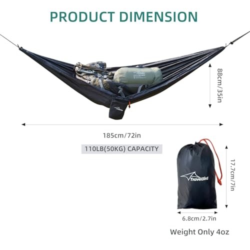 Compact Storage Organizer for Camping Hammocks, Waterproof Camping Gear