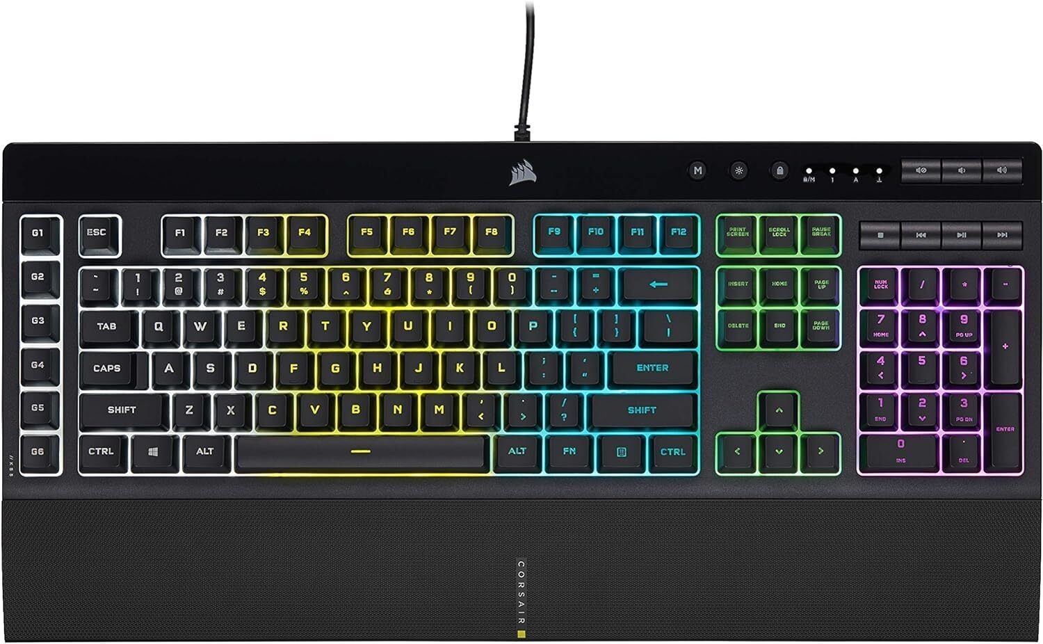 CORSAIR K55 RGB PRO-Dynamic RGB Backlighting Six Macro Keys - French Layout
