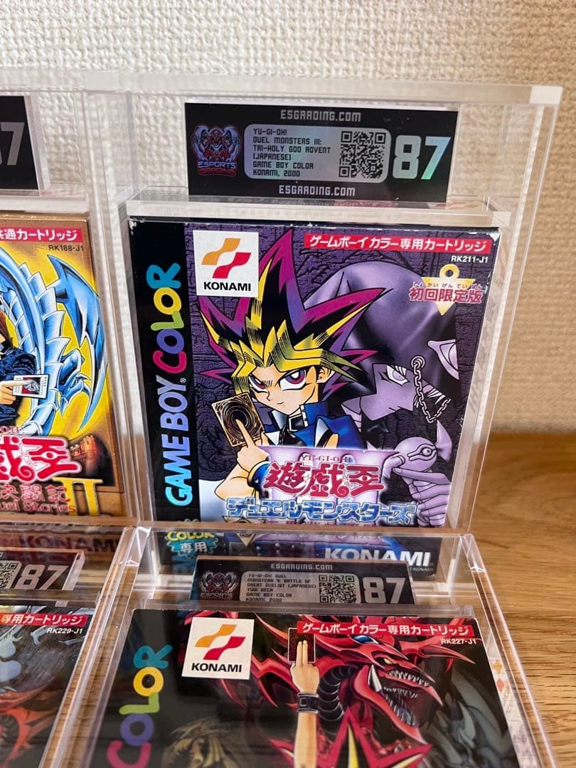 Yu-Gi-Oh Duel Monsters 1 2 3 4 Game Boy Color 6 Games ESG 87 Graded Konami Japan