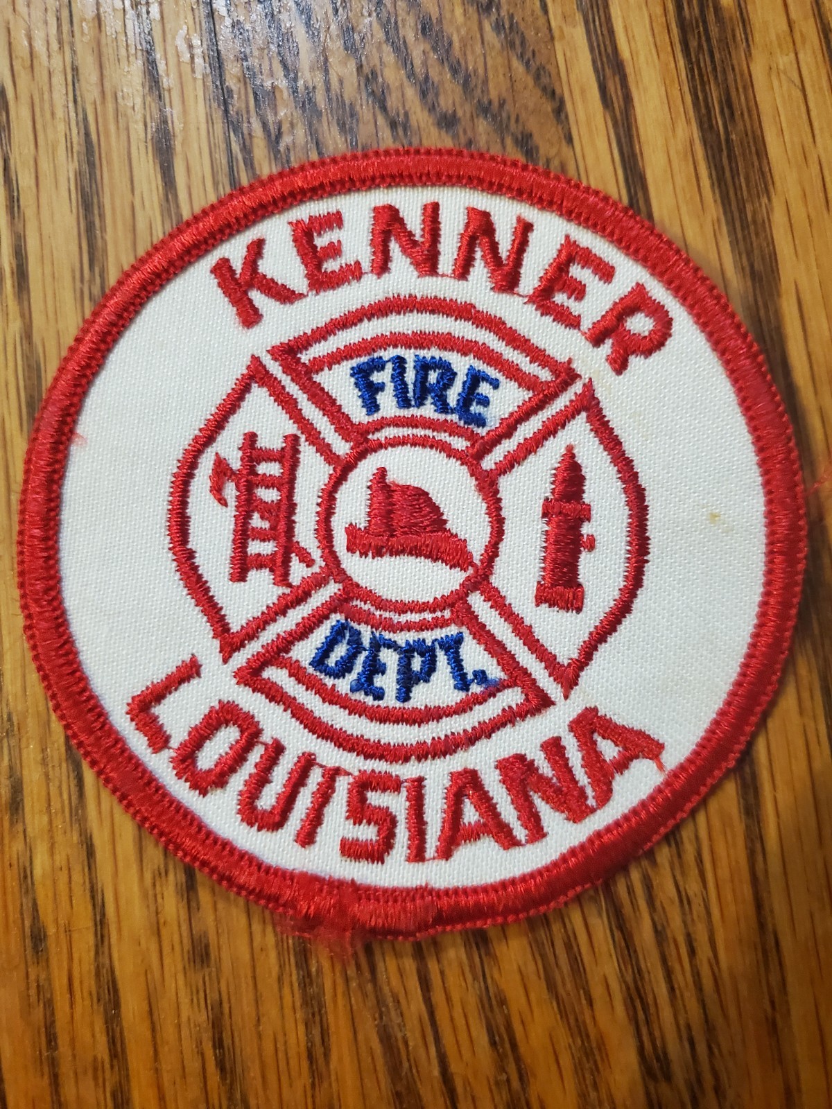Vtg Kenner Fire Department patch from Louisiana