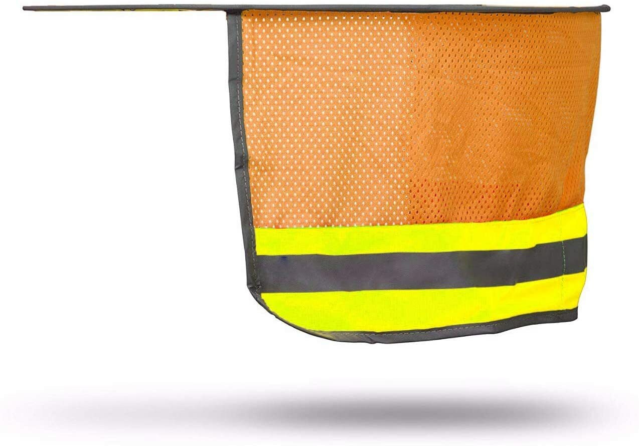 Hard Hat Sun Shield - High Visibility - Hardhat Accessory (Orange)