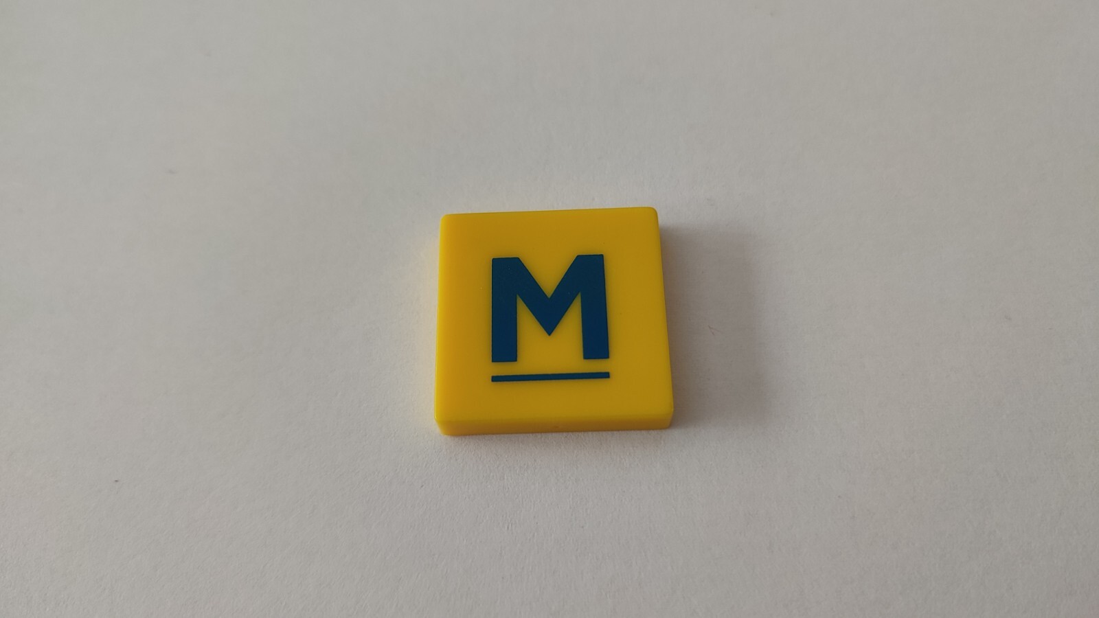 Letter M Spare Part Scrabble Junior Board Game Mattel Games #B82