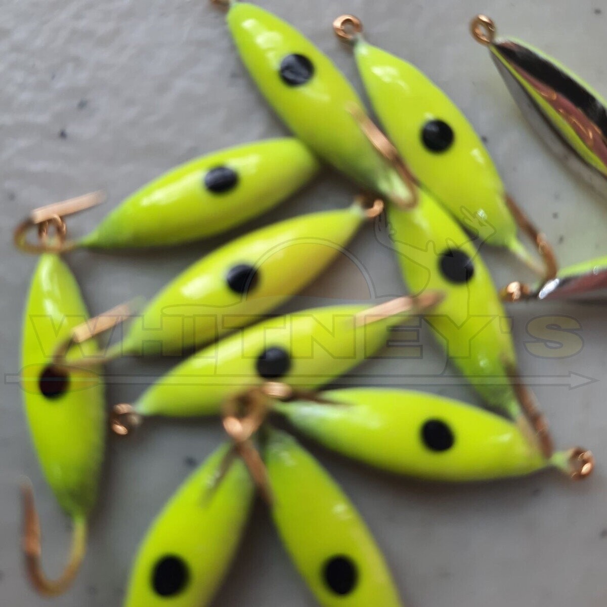 Caty Ice Jigs - Nitro Glow Lightening Series - #6 - Green - 2pk - 65-94-6