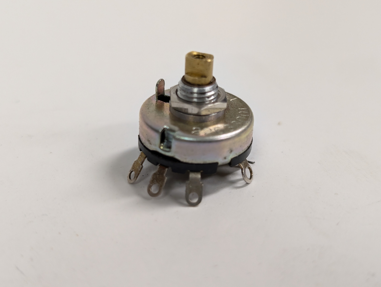 Miniature Audio Taper 5K Audio Taper Potentiometer w/Switch