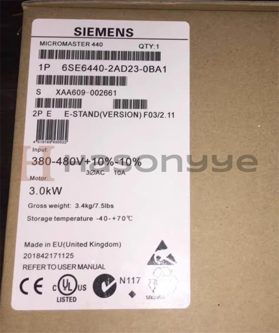 New in Box Siemens 6SE6440-2AD23-0BA1 Fast Shipping us free tax