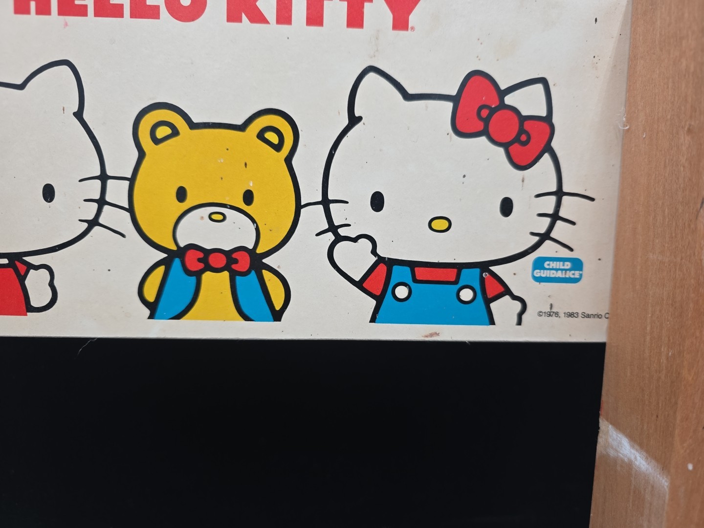 Vintage Hello Kitty Sit Step Bench Stool Chair 1983