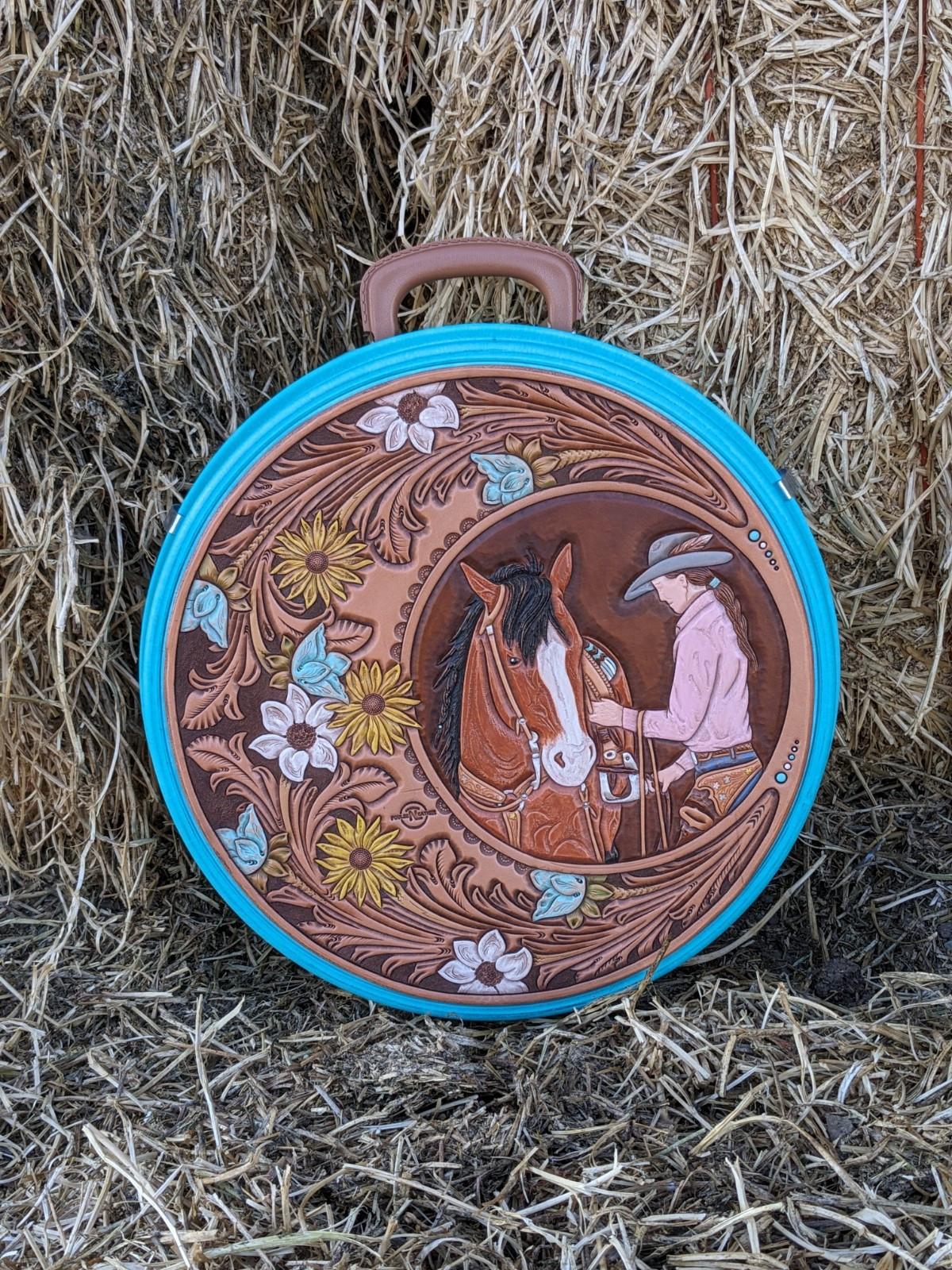 Breakaway Handmade Custom Rope Can, Western, Roping, Beautiful, Leather