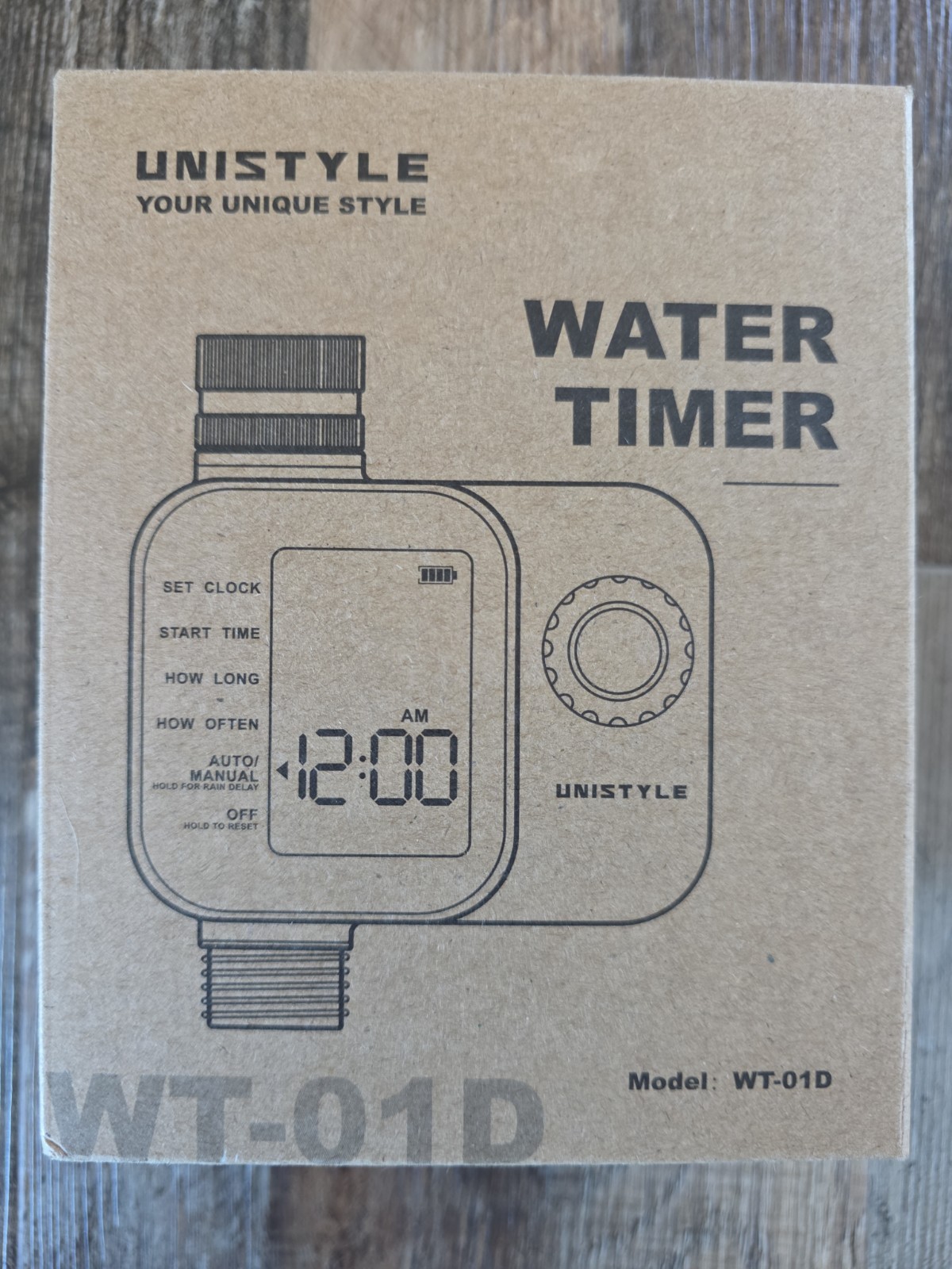 New 2026 Unistyle WT-01D Water Timer Brass Fittings Wireless  Battery Operated