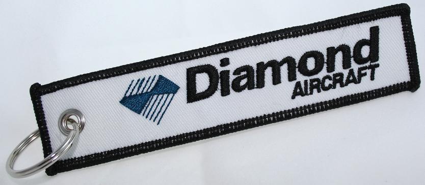 Diamond Aircraft Logo Keychain for Pilots, Owners