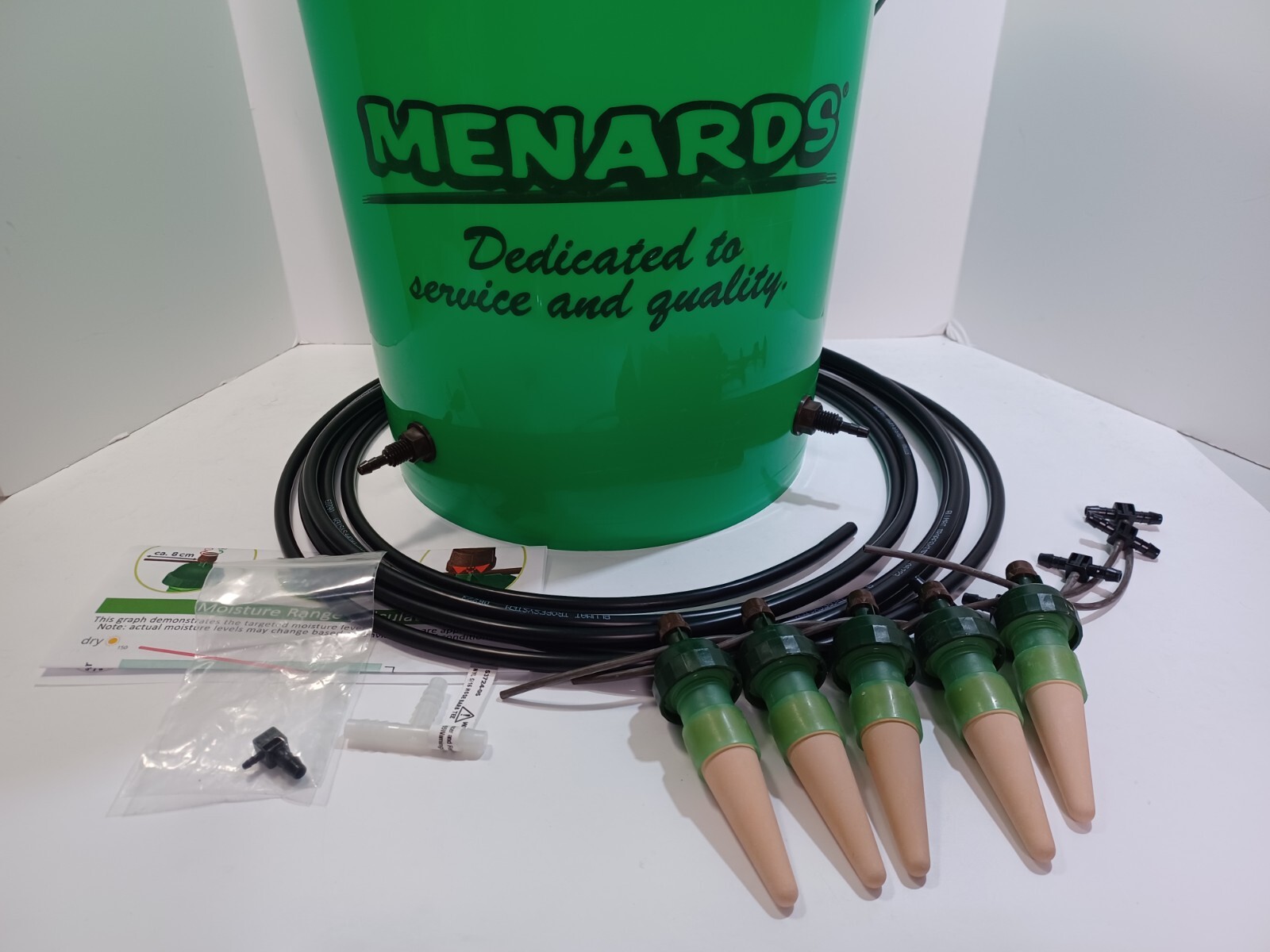 Blumat 5 Tropf Water Reservoir (5 Gallon) Bucket  & Bulkhead Fittings Installed