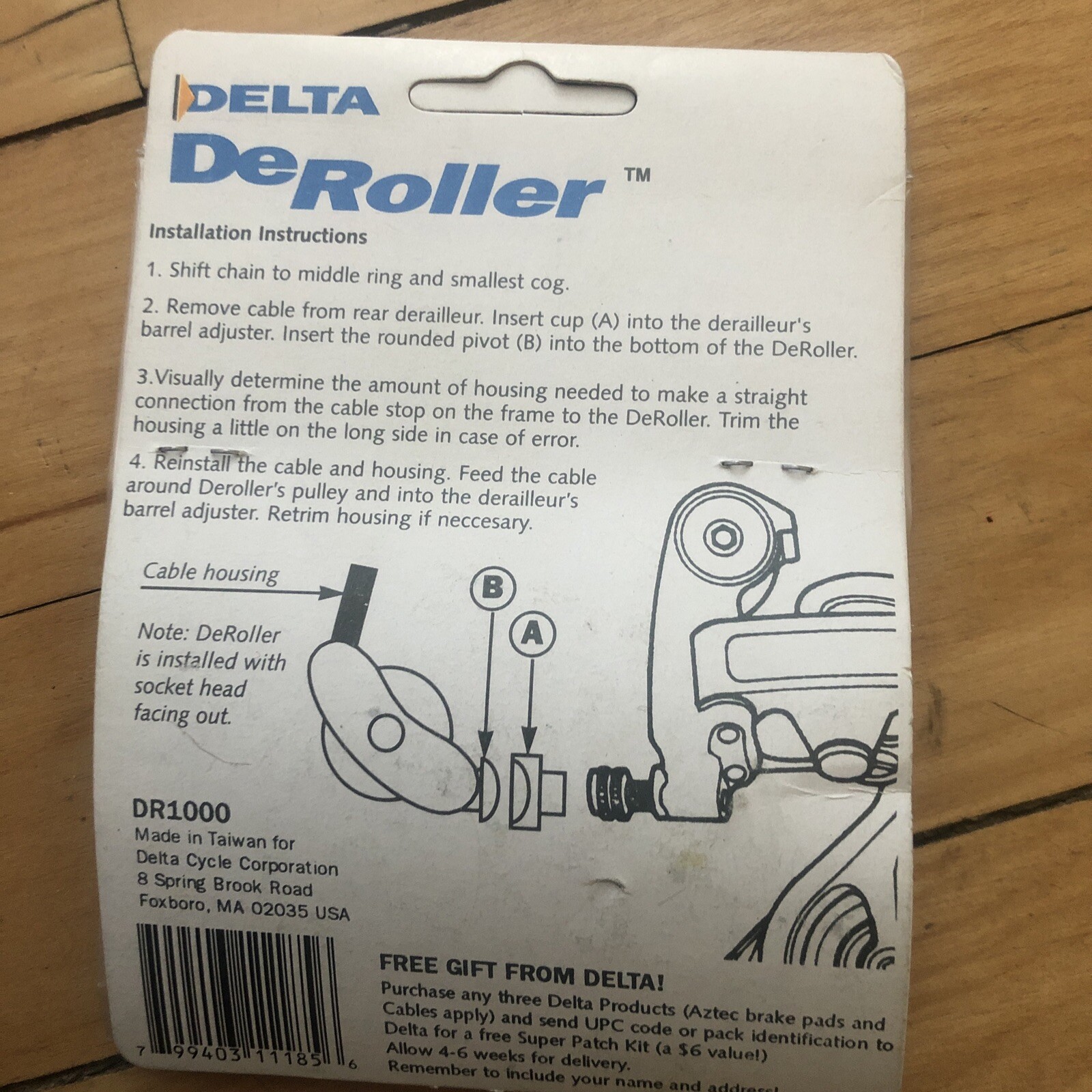 NOS DELTA CYCLE DeRoller • "Improves cable routing for quicker shifting"