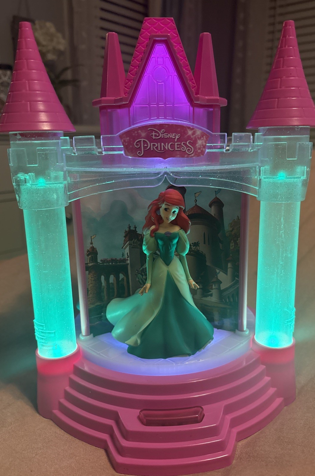 Disney Princess Light & Sound Musical Carousel Palace Belle, Cinderella, Ariel