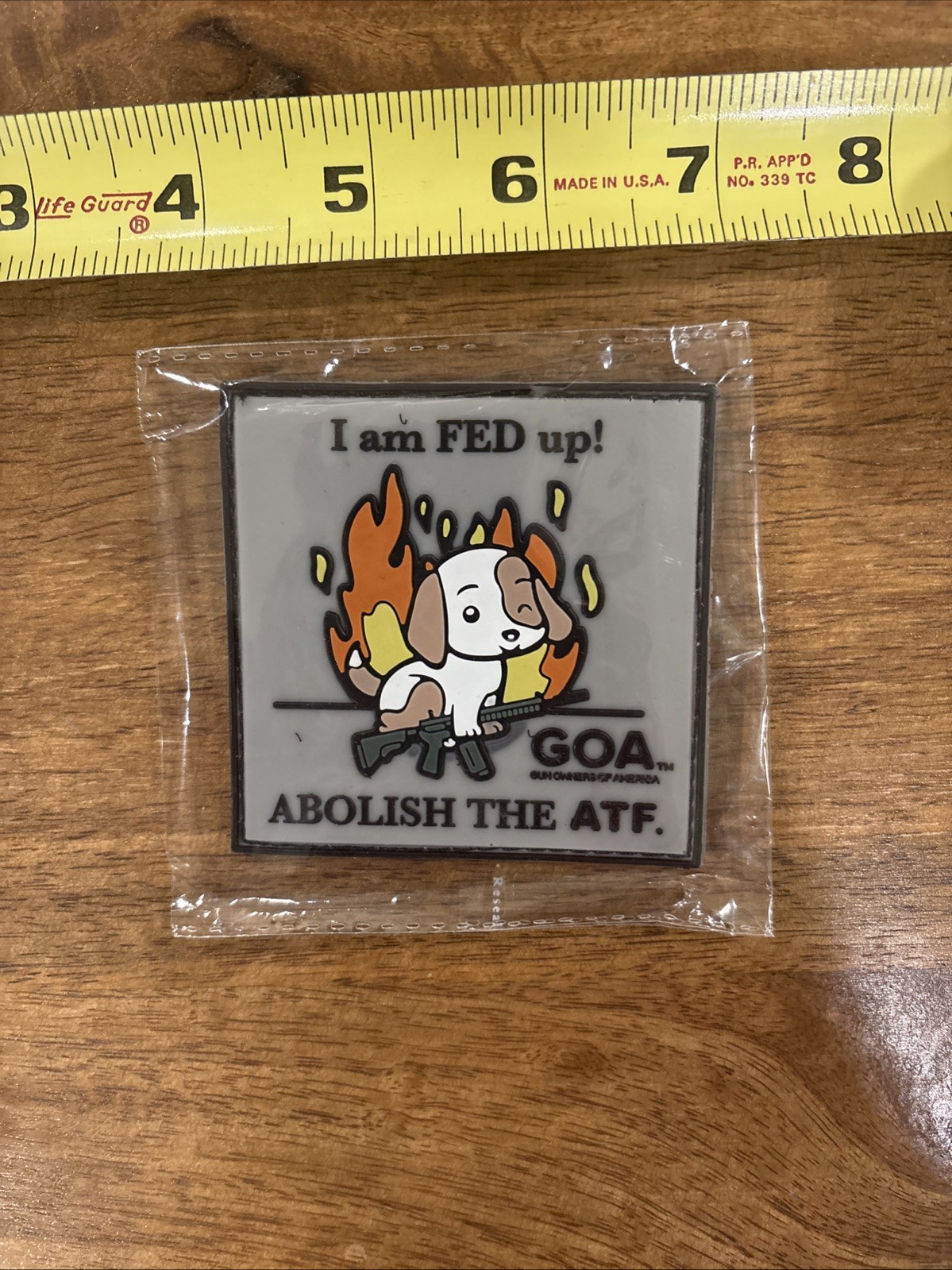 SHOT Show 2026 GOA Gun Owners Of America "I am Fed Up!" "Abolish The ATF." Patch