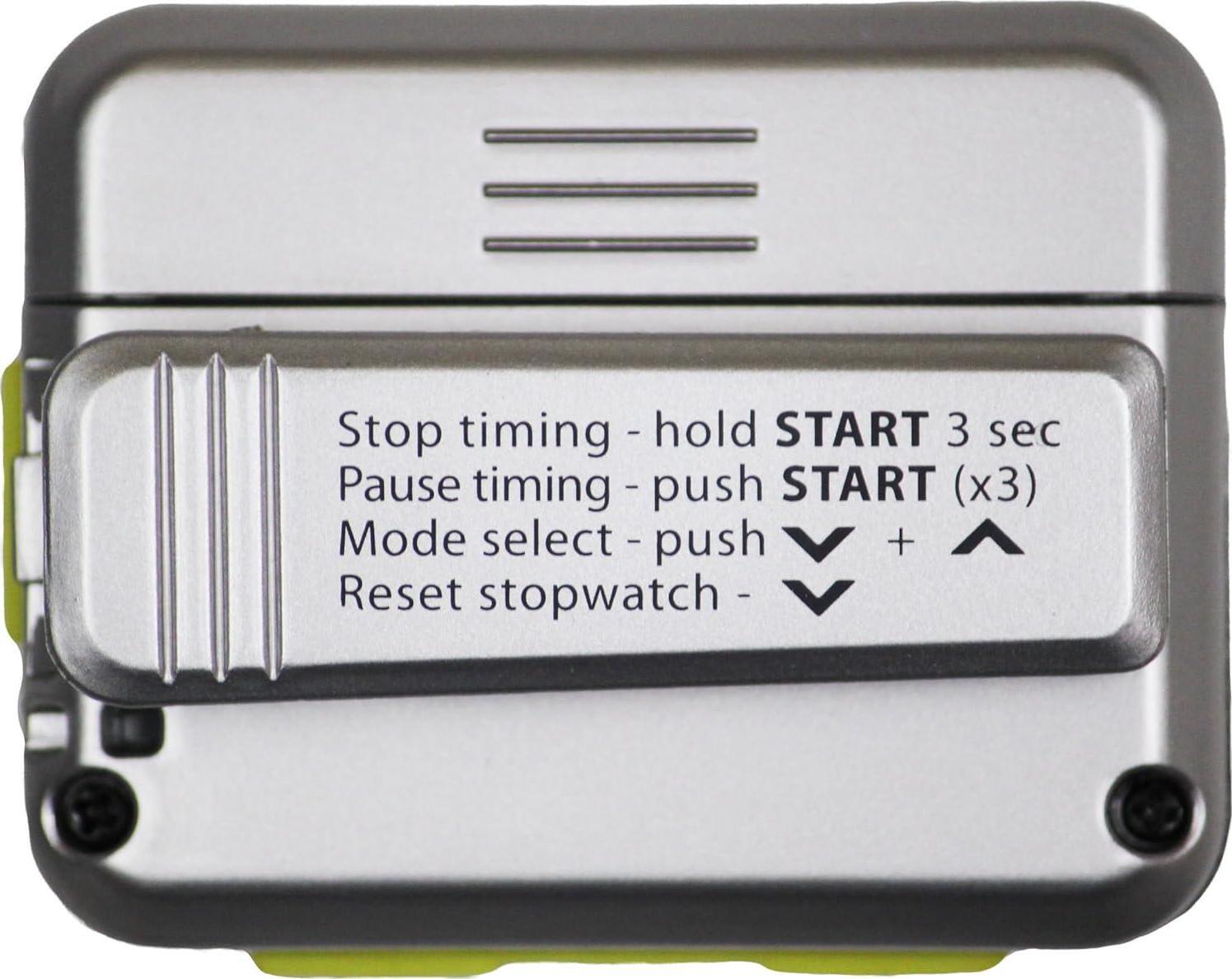 Gymboss Interval Timer And Stopwatch - Silver/Yellow Metallic Gloss