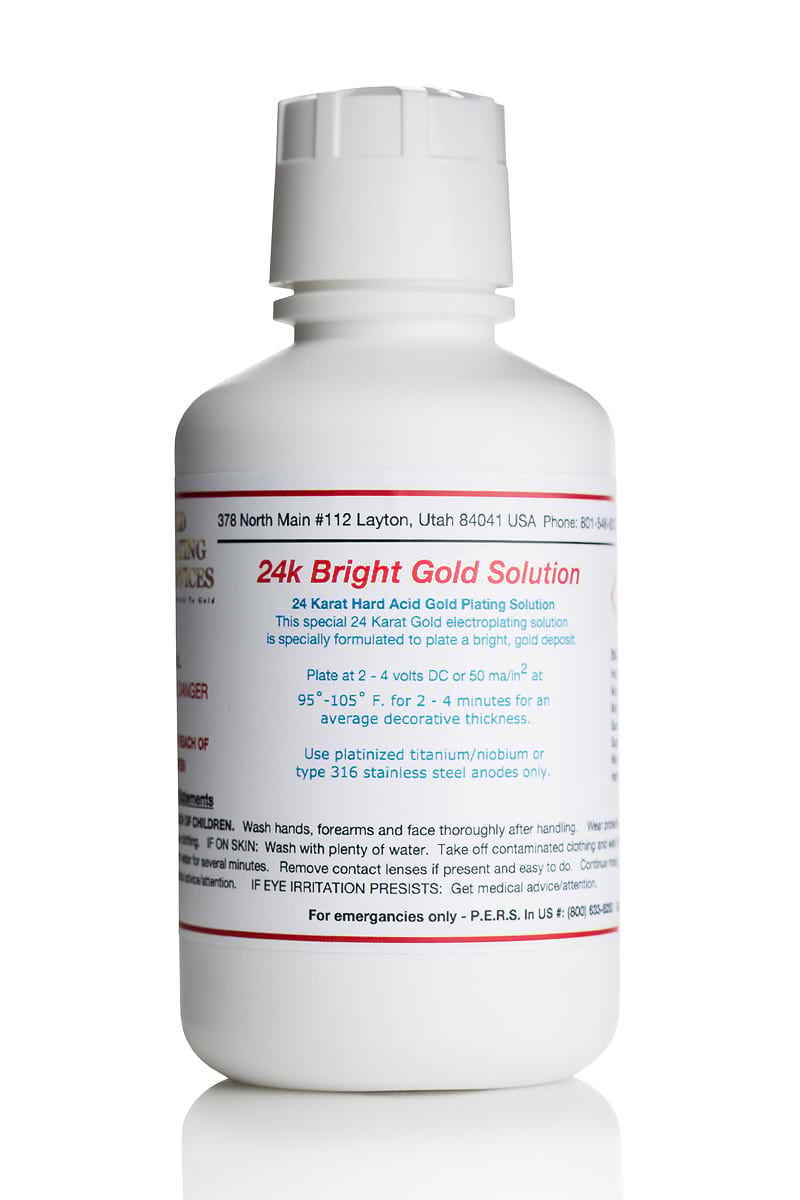 24K Bright Gold Solution - Immersion - 16 oz  -