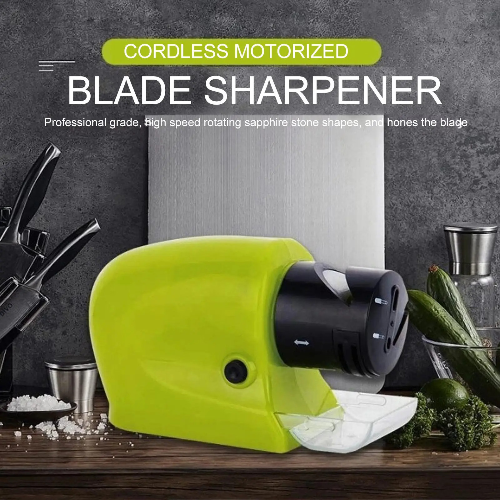 Electric Knife Sharpener Kitchen Automatic Professional Blade Sharpening Machine