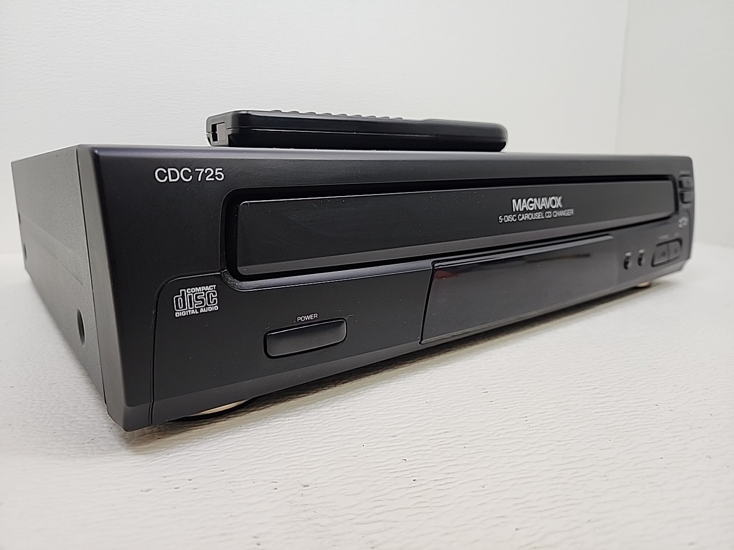 Magnavox CDC 725 1702 5-Disc Carousel CD Changer w/ Remote Tested/Working