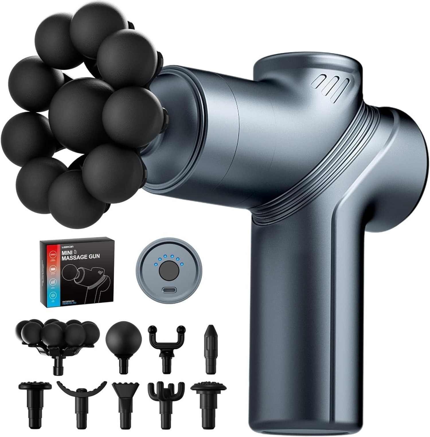 Massage Gun Deep Tissue Mini Muscle Back Massager for Pain Relief | Silent Mi...