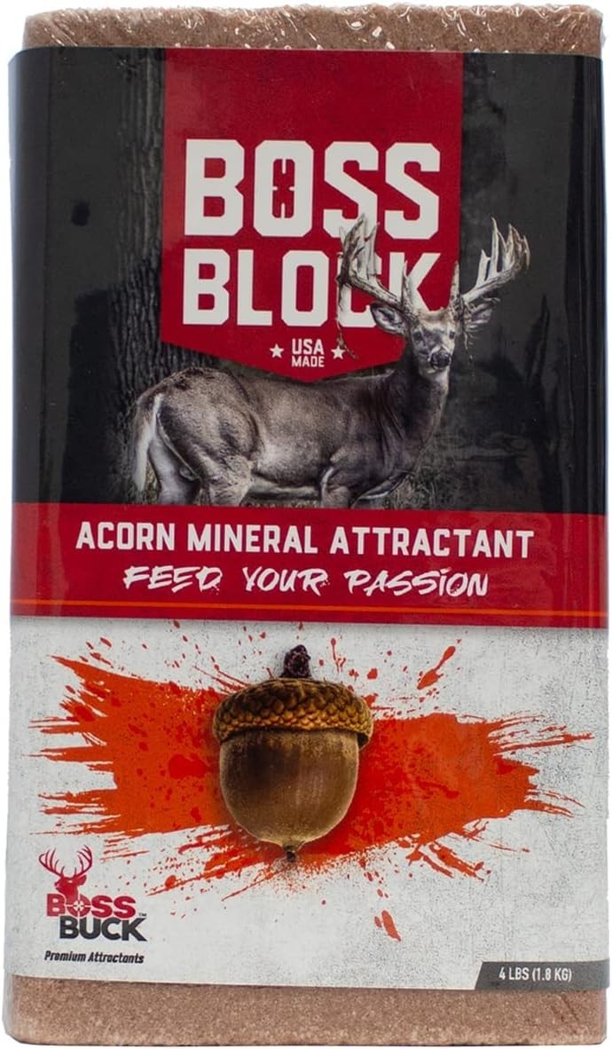 4lb Acorn Flavored Deer Mineral Block - Long-Lasting Attraction Solution