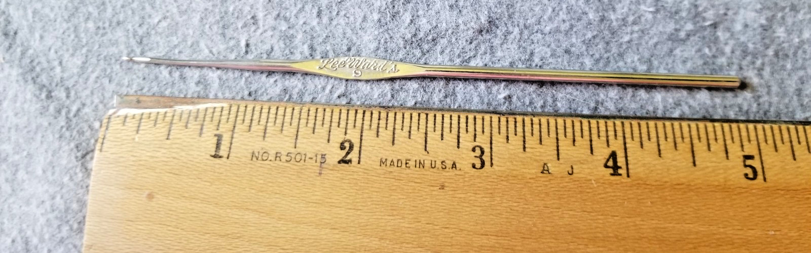 Vintage Lee Wards Crochet Hook, Made in Germany, Size #9 - Steel