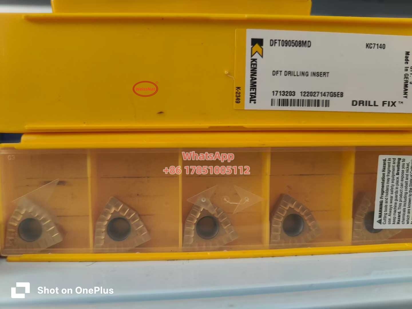 KENNAMETAL DFT090508MD KC7140 Carbide Insert DFT090508 Drilling Insert 10pcs
