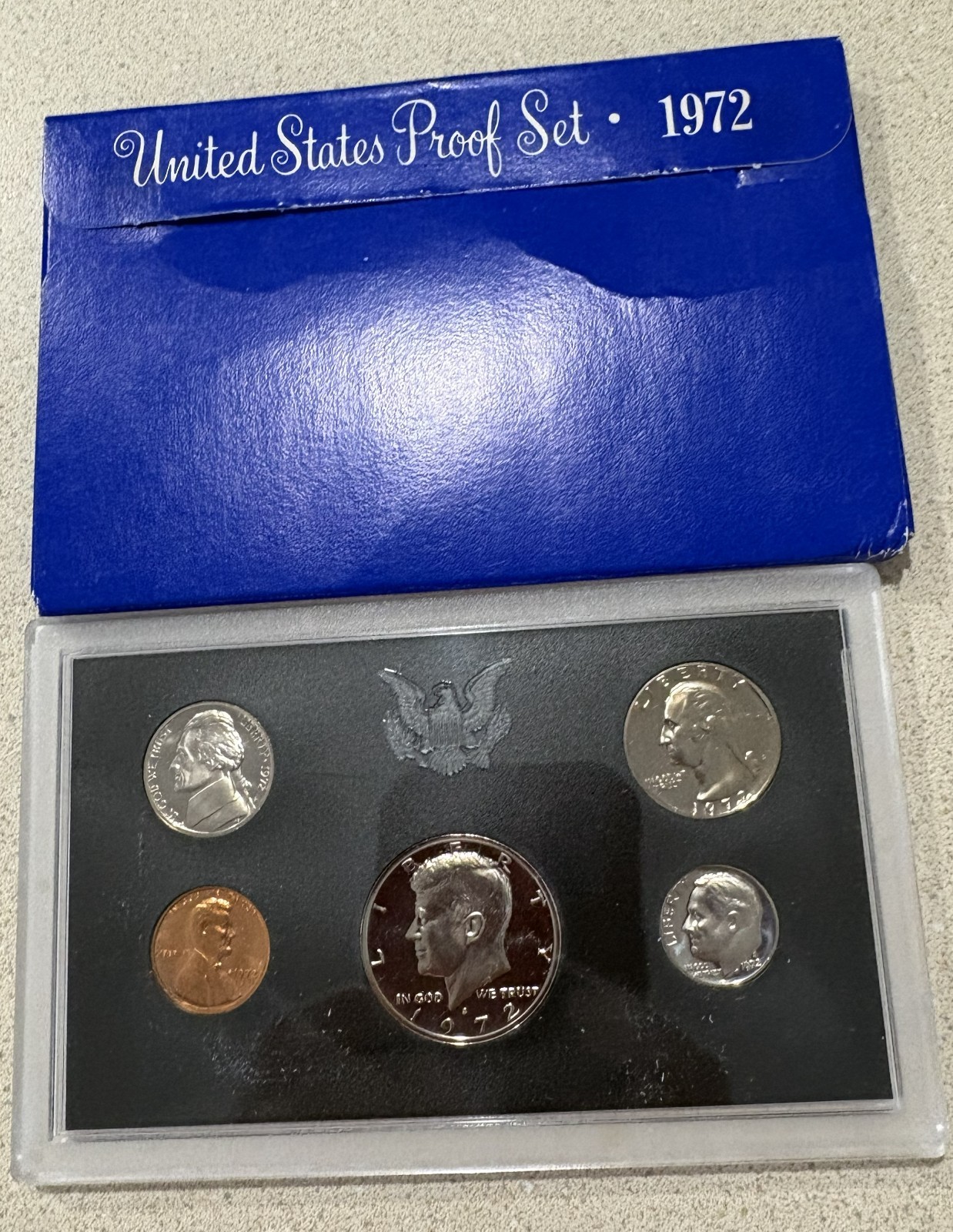 1972-S US Mint Proof Set - 5 Coin Set OGP