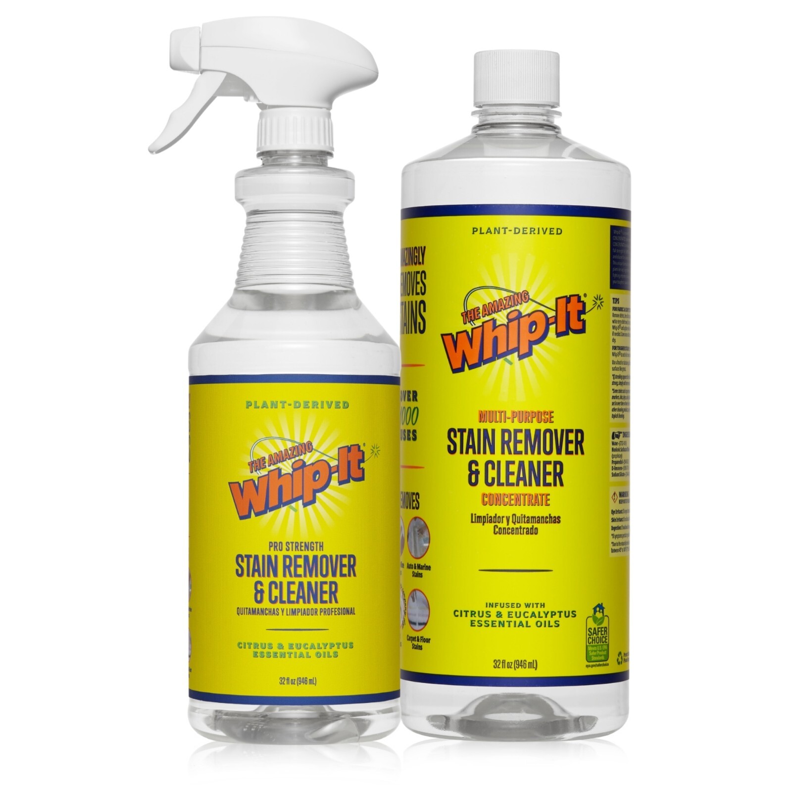 Whip-It Multi Purpose Cleaner & Stain Fighting Kit- 32oz concentrate 32oz Promix