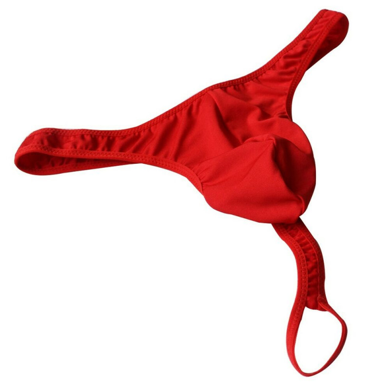 Men C-Straps O-Ring Bulge Pouch Bikini Briefs Low Rise G-String Thong Underwear