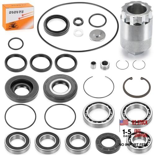 Rear Differential & Axle Bearing Seal Kit & Nut Tool for Honda Recon 250