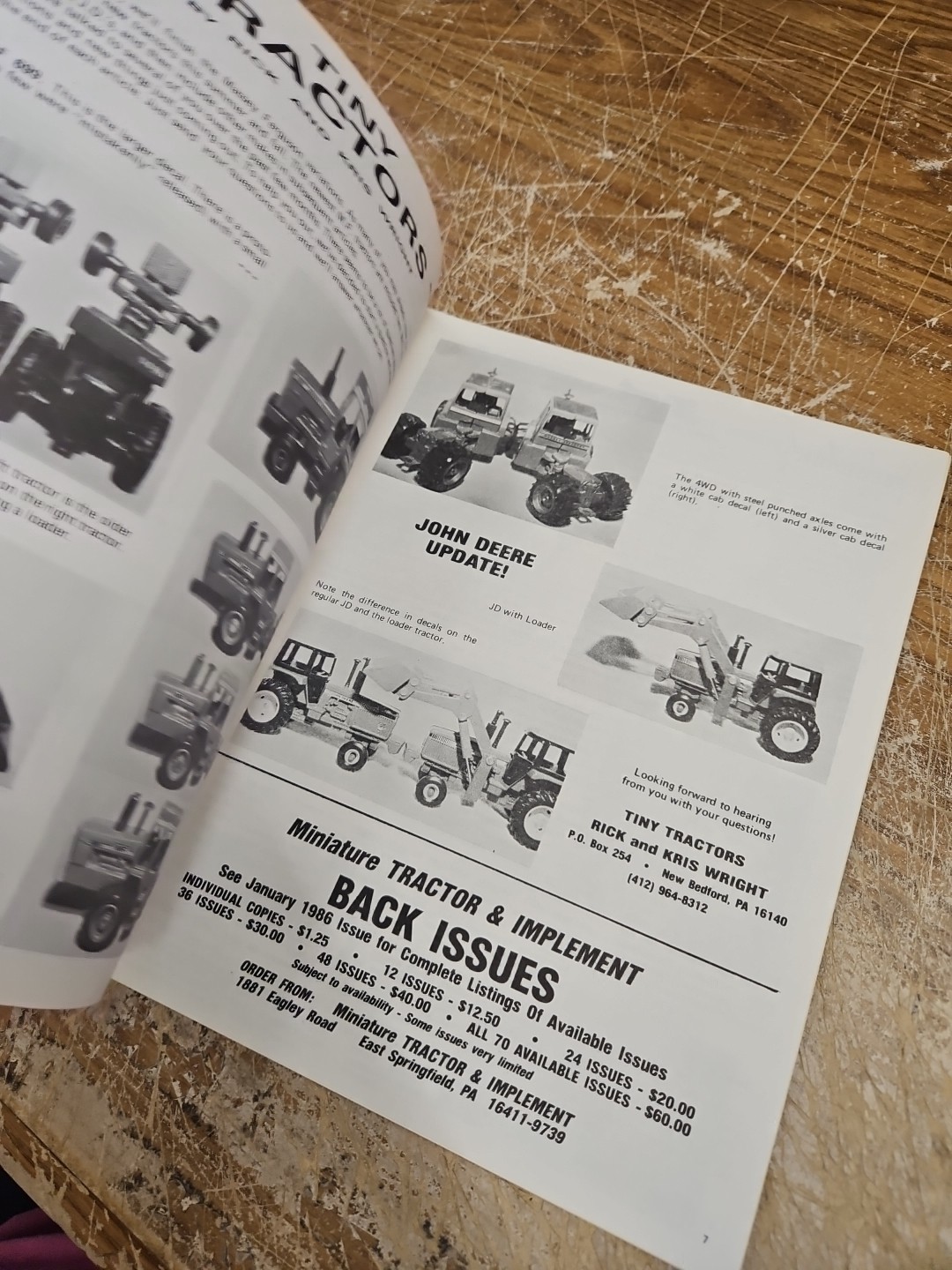 Miniature Tractor & Implement Magazine Sept 1986 CLAAS Dominator Combine