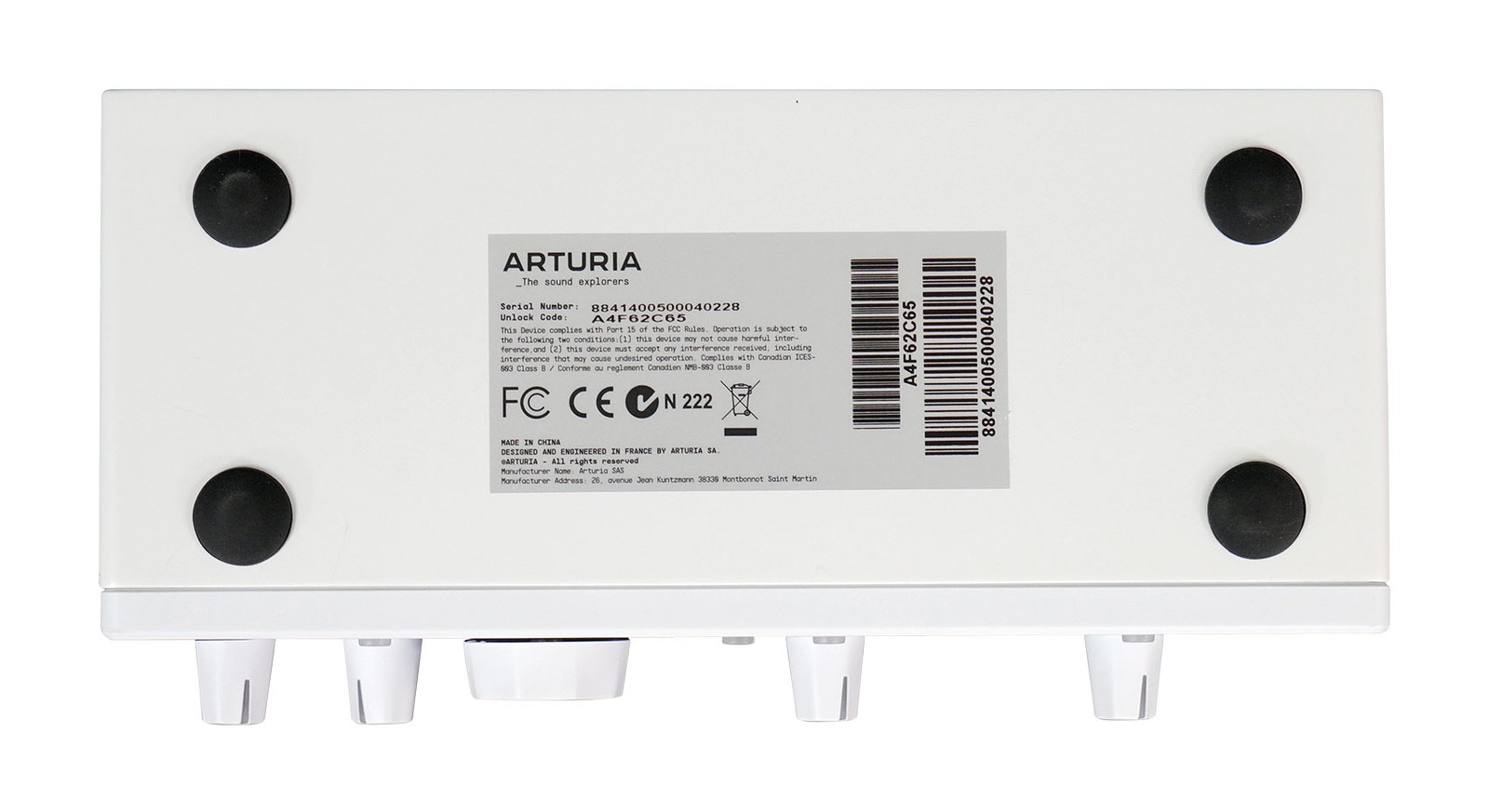 Arturia Minifuse 2 White Portable 2x2 Audio USB Recording Interface+Microphone
