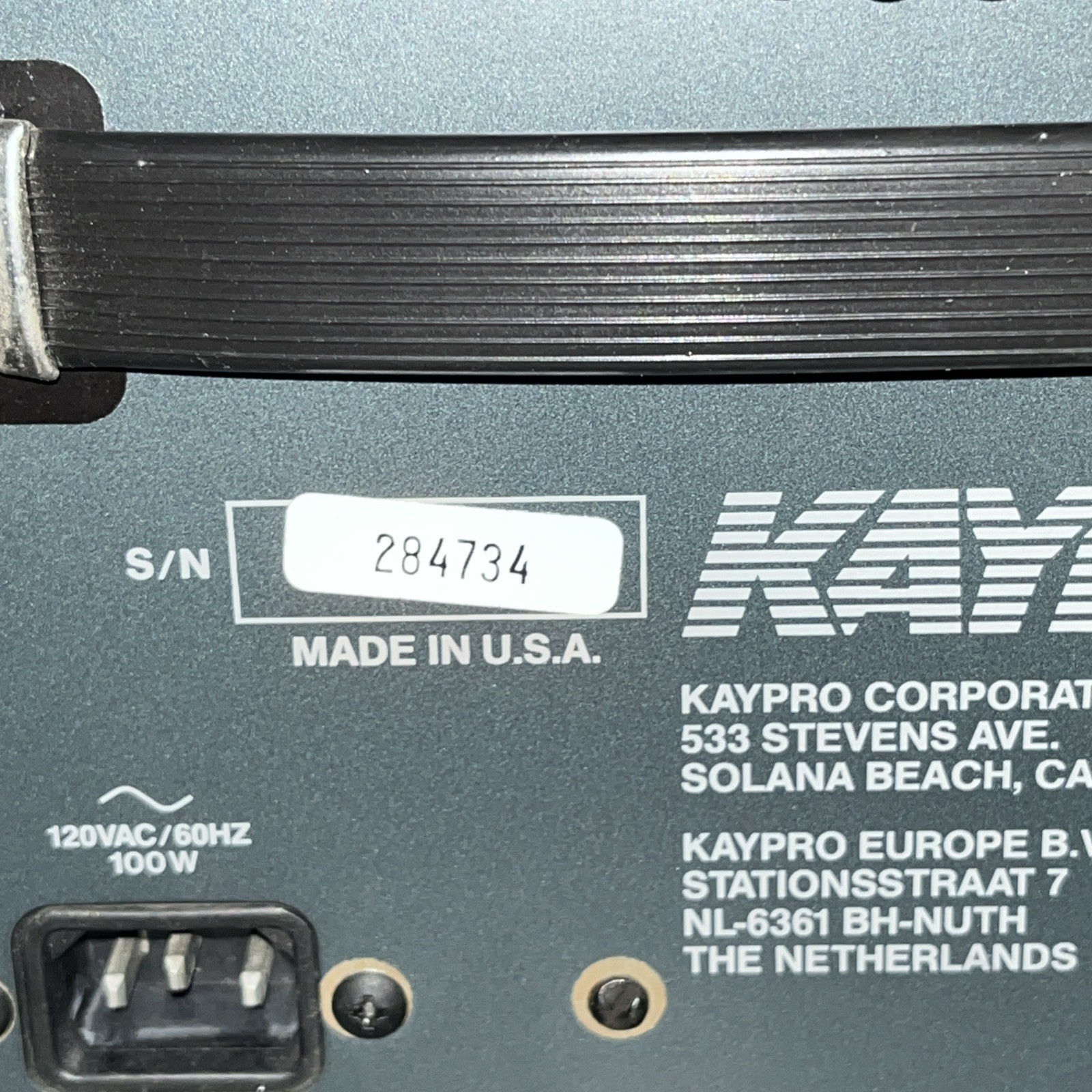 VINTAGE KAYPRO 16 2E Kaypro 16 /2e RAM LUGGABLE PC COMPUTER