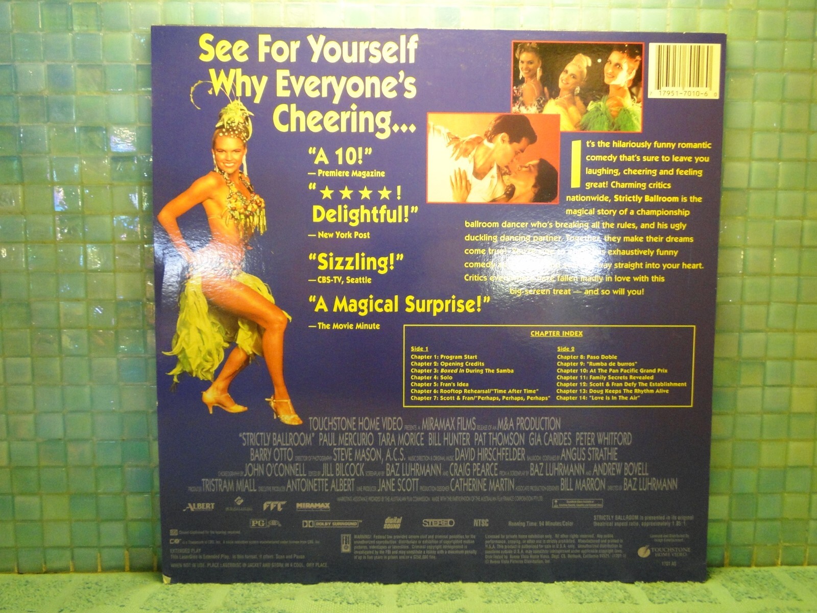 Strictly Ballroom Laserdisc -EXTRA LDs SHIP FREE