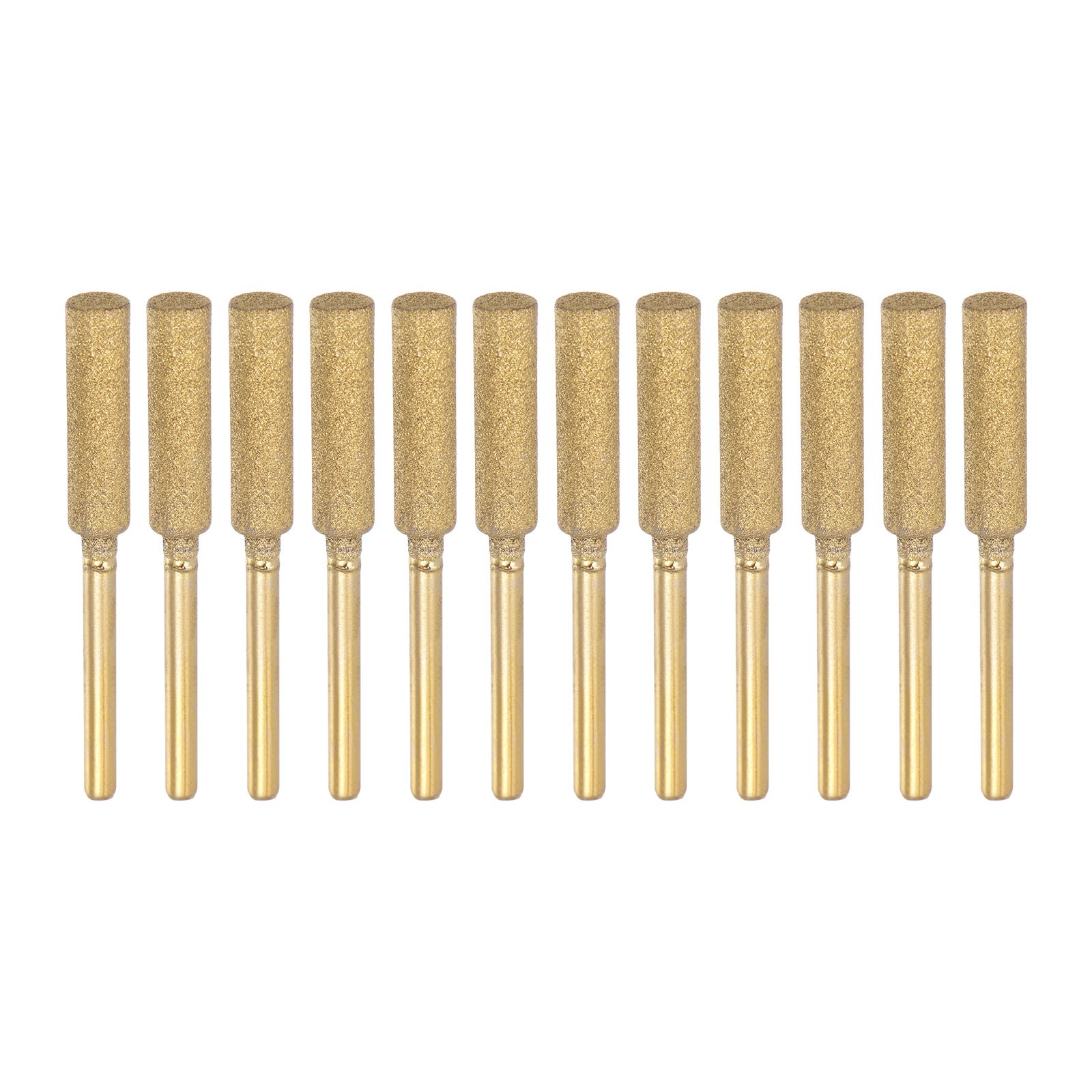 12pcs Diamond Coated Chainsaw Sharpener Bits 7/32" 5.5mm Chain Saw Grinder