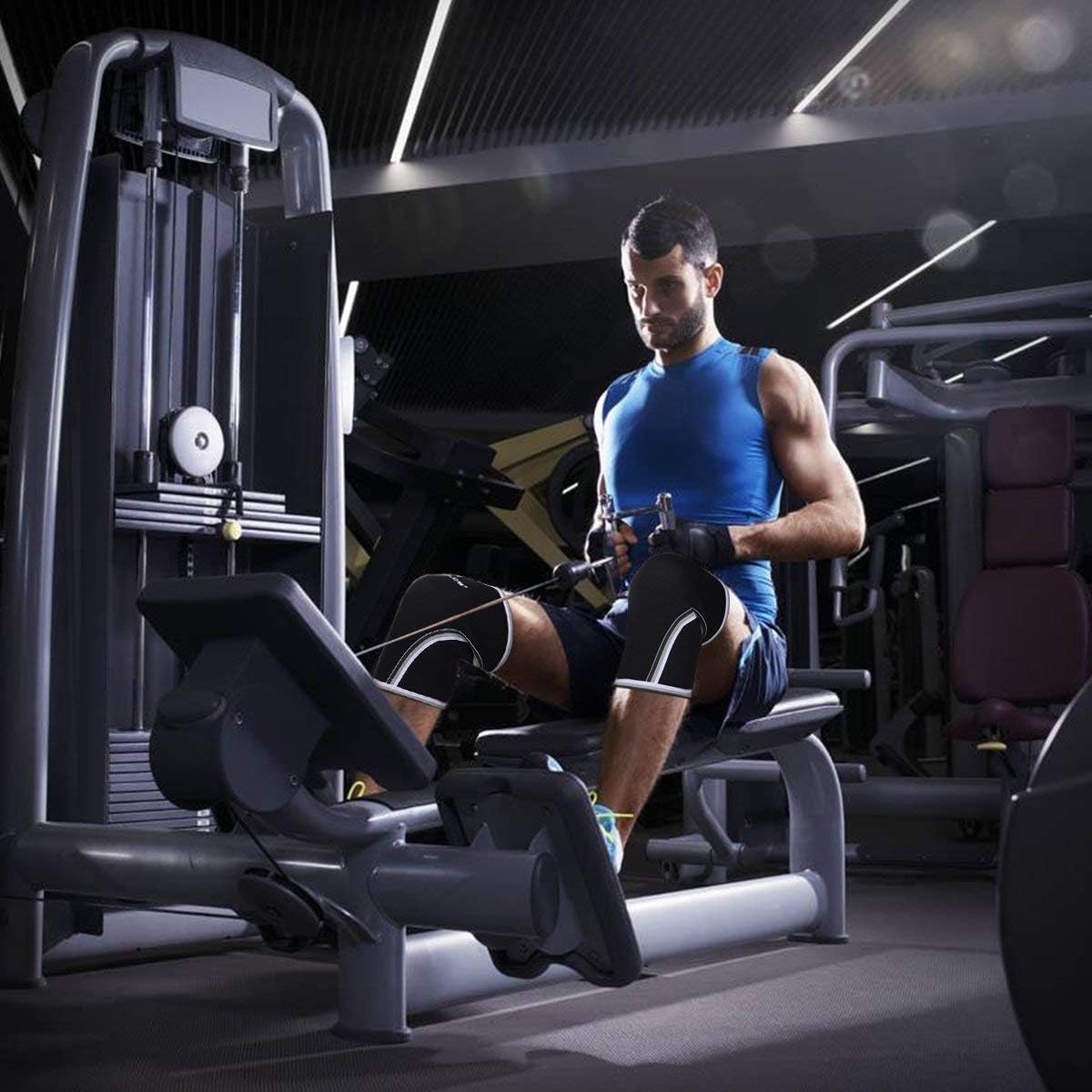 7mm Compression Knee Sleeves - Unisex Heavy-Duty Support for Sport Enthusiasts