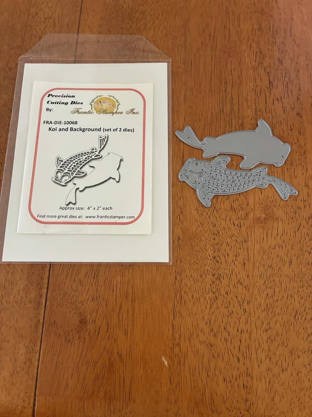 Frantic Stamper-Koi And Background Die Set-item # FRA-DIE-10068