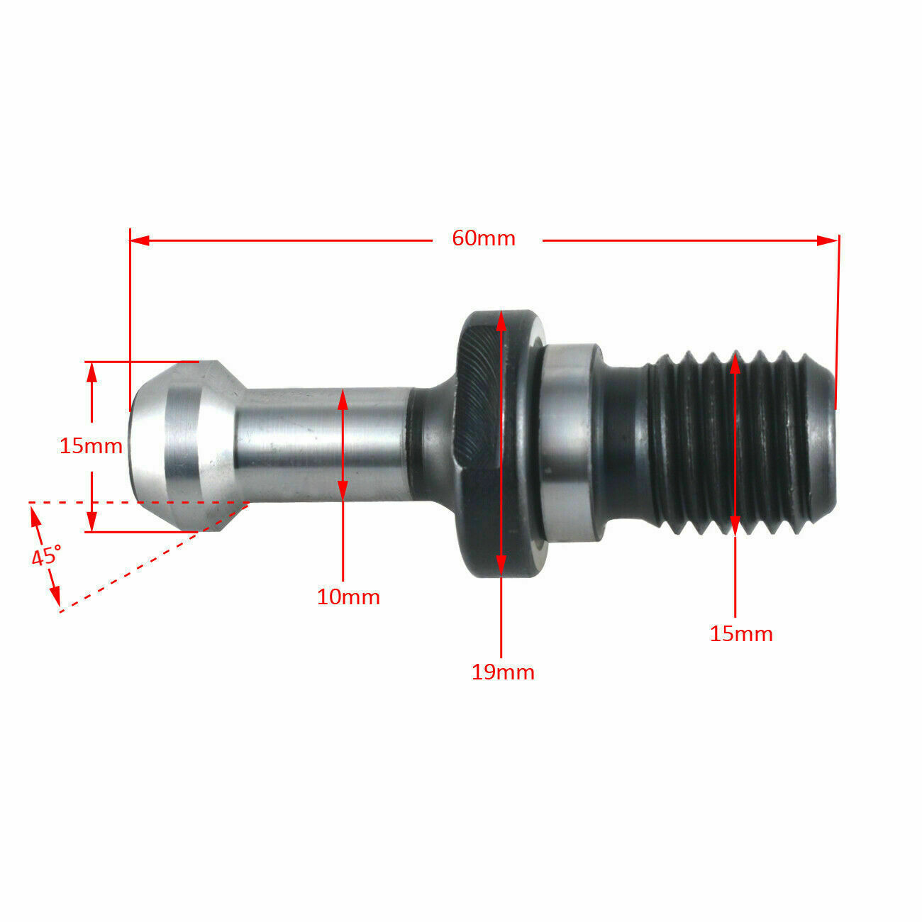 10 pcs COOLANT THRU CAT40 Retention Knobs for HAAS-new-tool holders