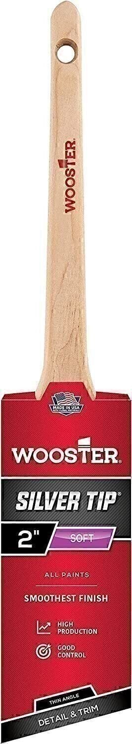 Wooster Brush Company 5224-2 Silver Tip Thin Angle Sash 2 Inch 4 Pack