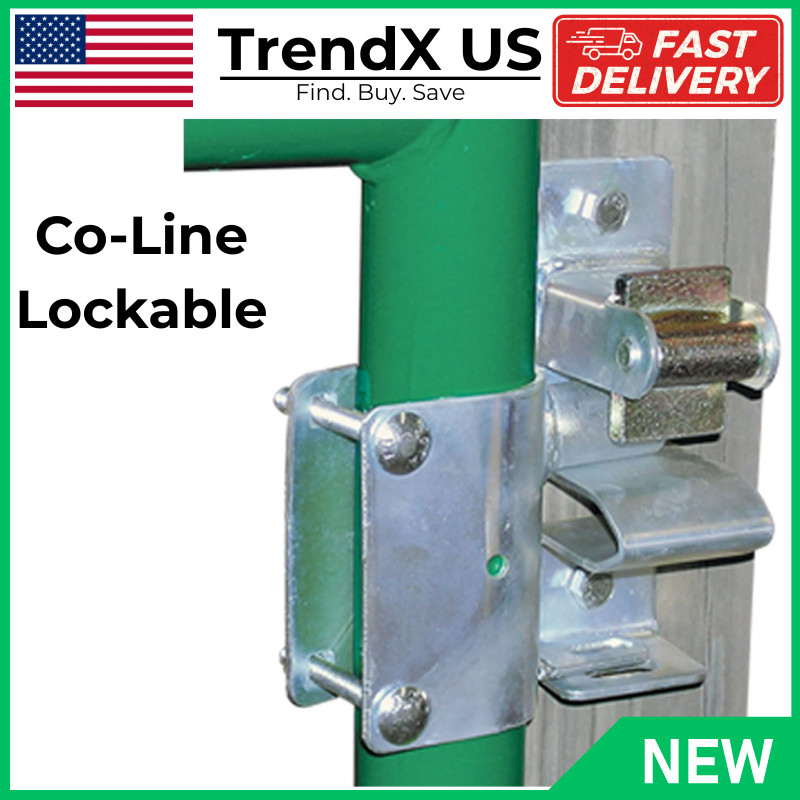 Co-Line Lockable 1-Way Livestock Gate Latch Heavy Duty Farm Fence Gate Latch