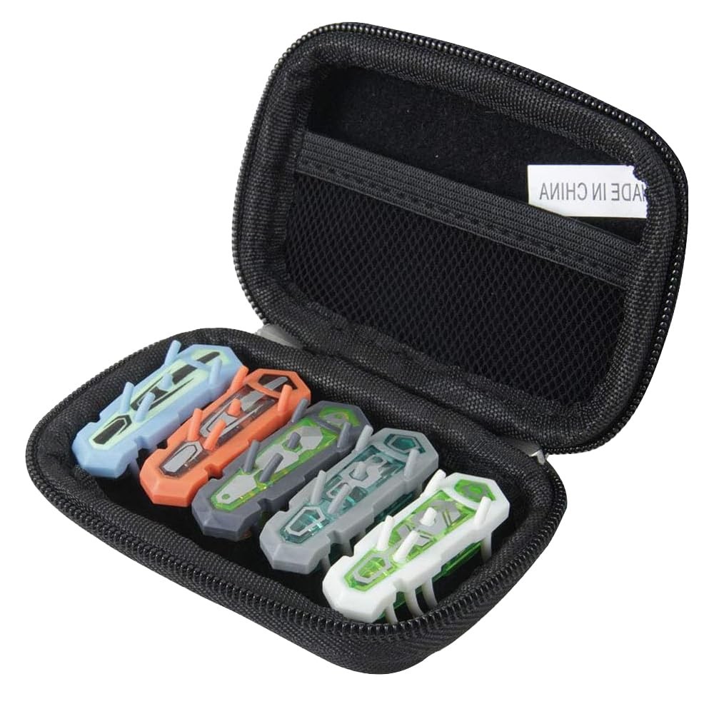 adada Hard Travel Case for HEX BOTS/HEXBUG Nano Nitro 5 3.2*2*1 inch, Black