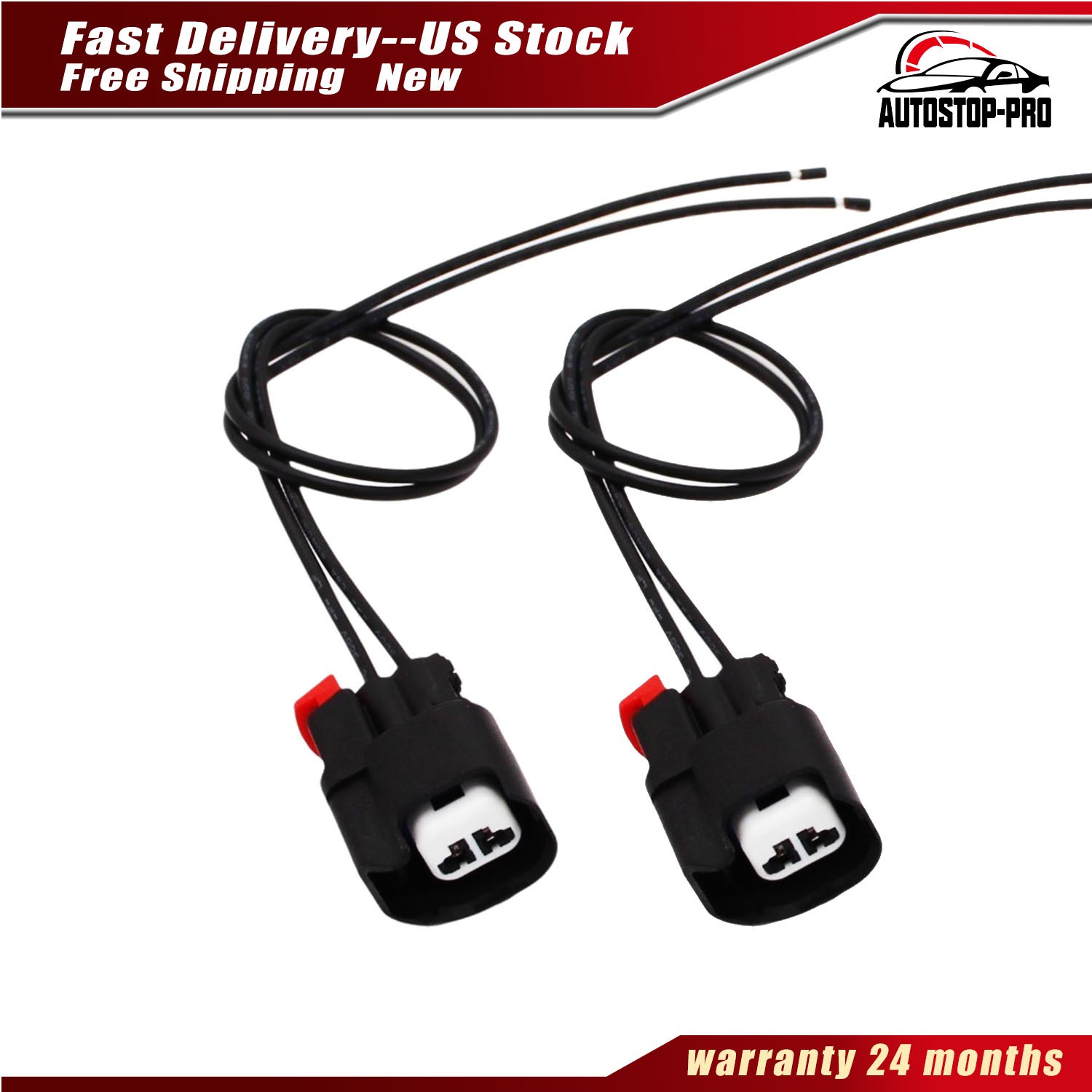 2PCS ABS Wheel Speed Sensor Pigtail Plug for 68065018AA Jeep Chrysler Dodge Ram
