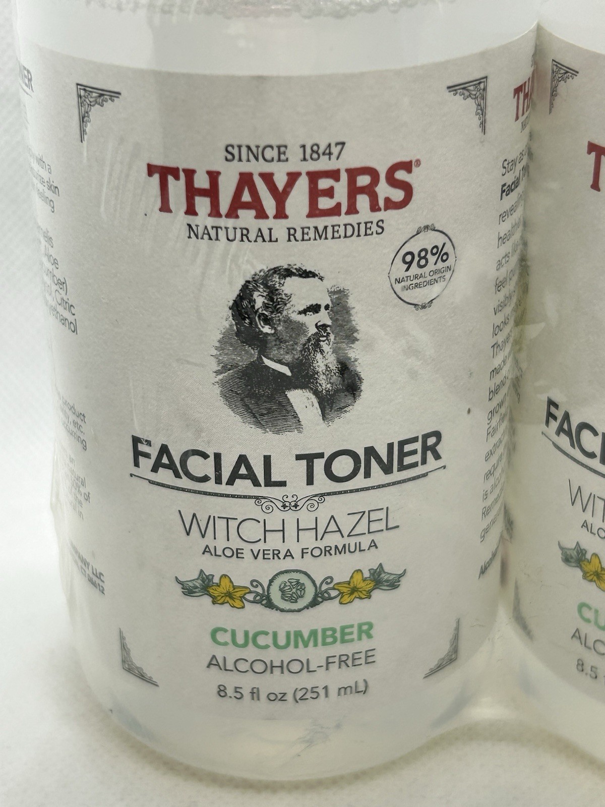 Thayers Witch Hazel Toner Cucumber Alcohol-Free 8.5oz 2 Pack NEW