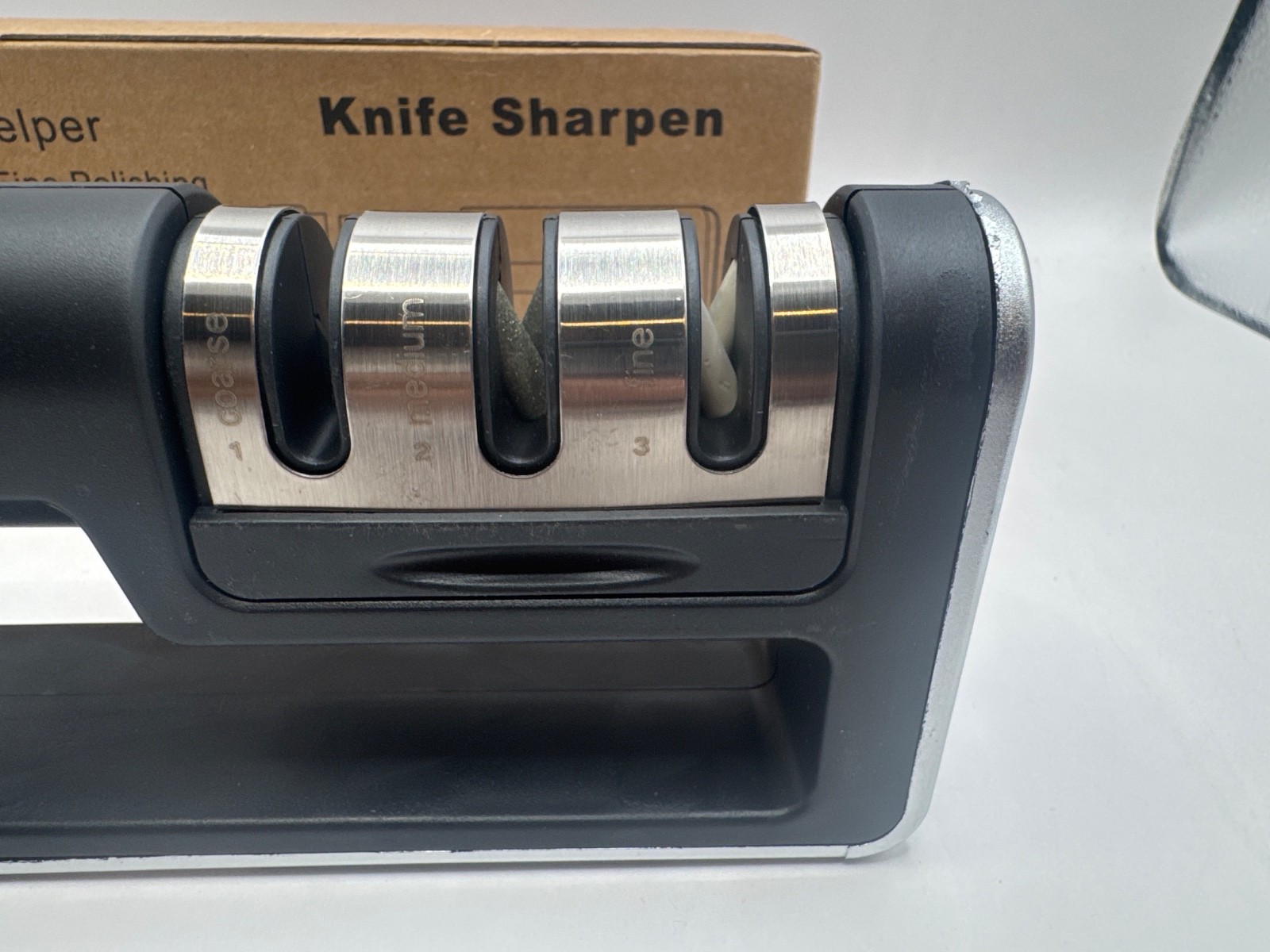 3-Stage Knife Blade Sharpener Sharpening Tool Kitchen Sharpening System Saygogo