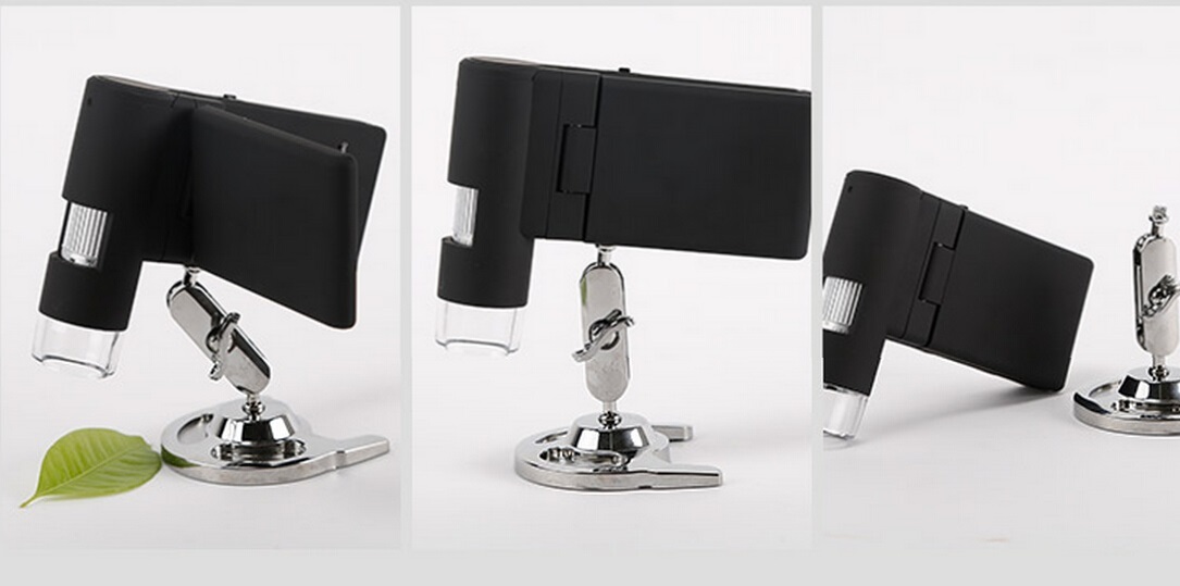 5MP HD Digital Portable Microscope Foldable Camera with 3" LCD Screen 8 LED