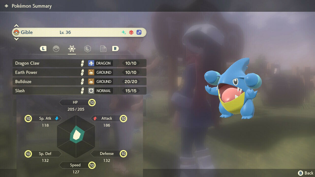 Alpha Gible 🌟Shiny🌟 Normal 6IV Max Effort - Pokemon Legends Arceus