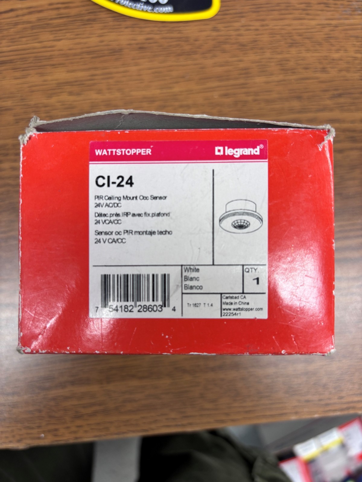 Legrand Wattstopper CI-24 24V White PIR Ceiling Mount Occupancy Sensor
