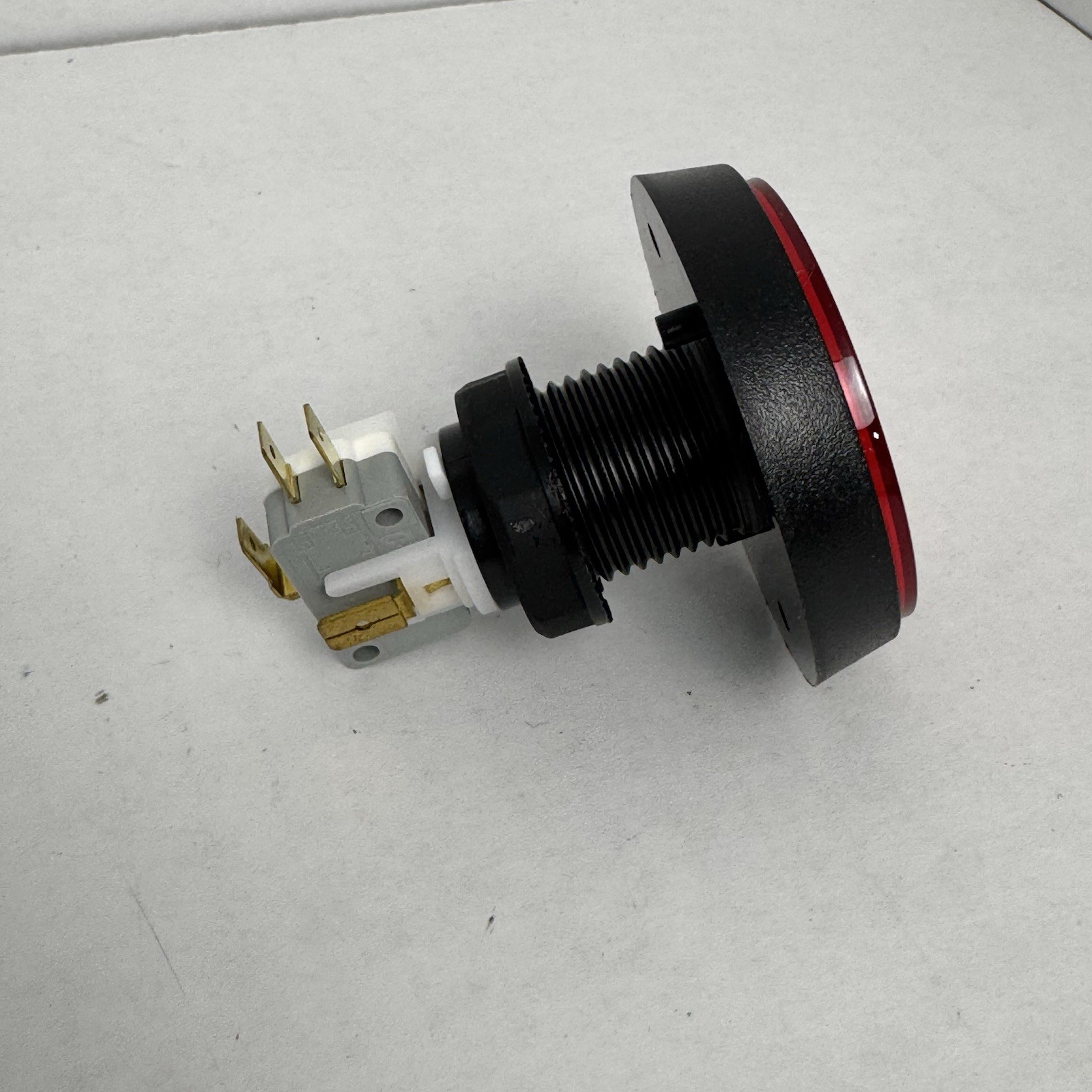2" Red Illuminated Launch Ball Button with Microswitch for Pinball / Arcade