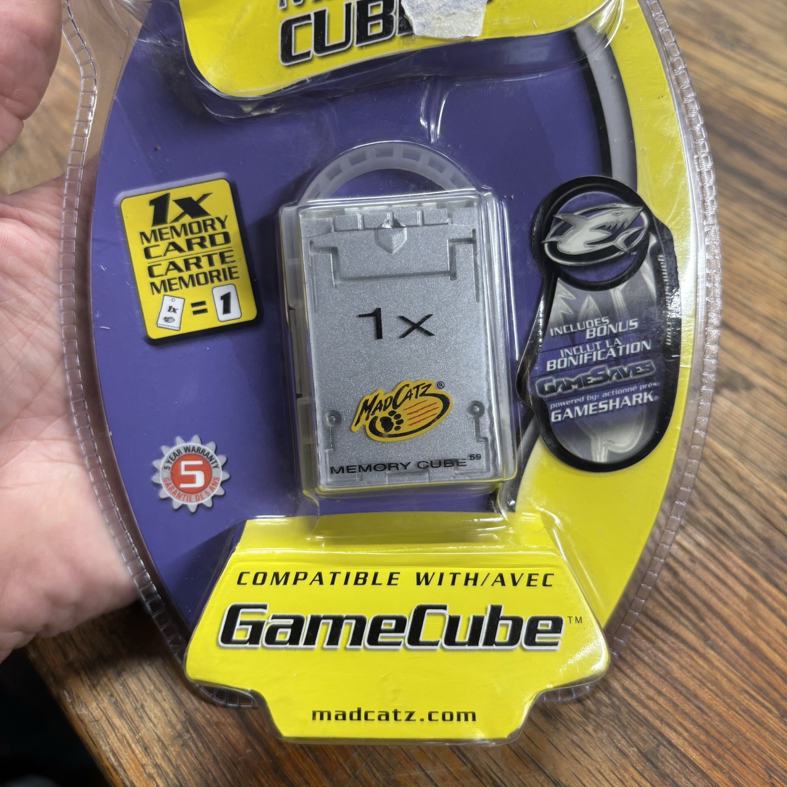 MadCatz GameCube Memory Cube 59 Memory Card 59 Blocks w/ Carry Case – Sealed NOS
