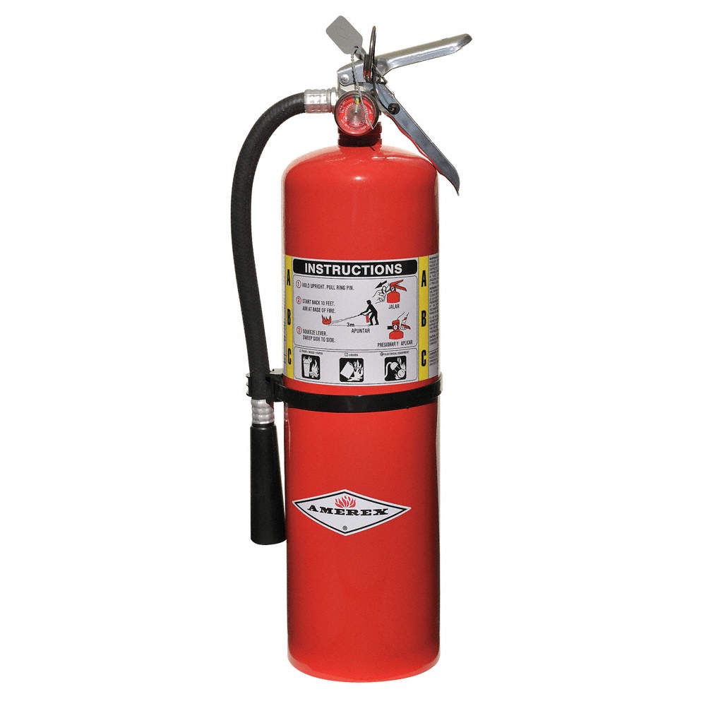 AMEREX B456 Fire Extinguisher,Steel,Red,ABC 3YWG1