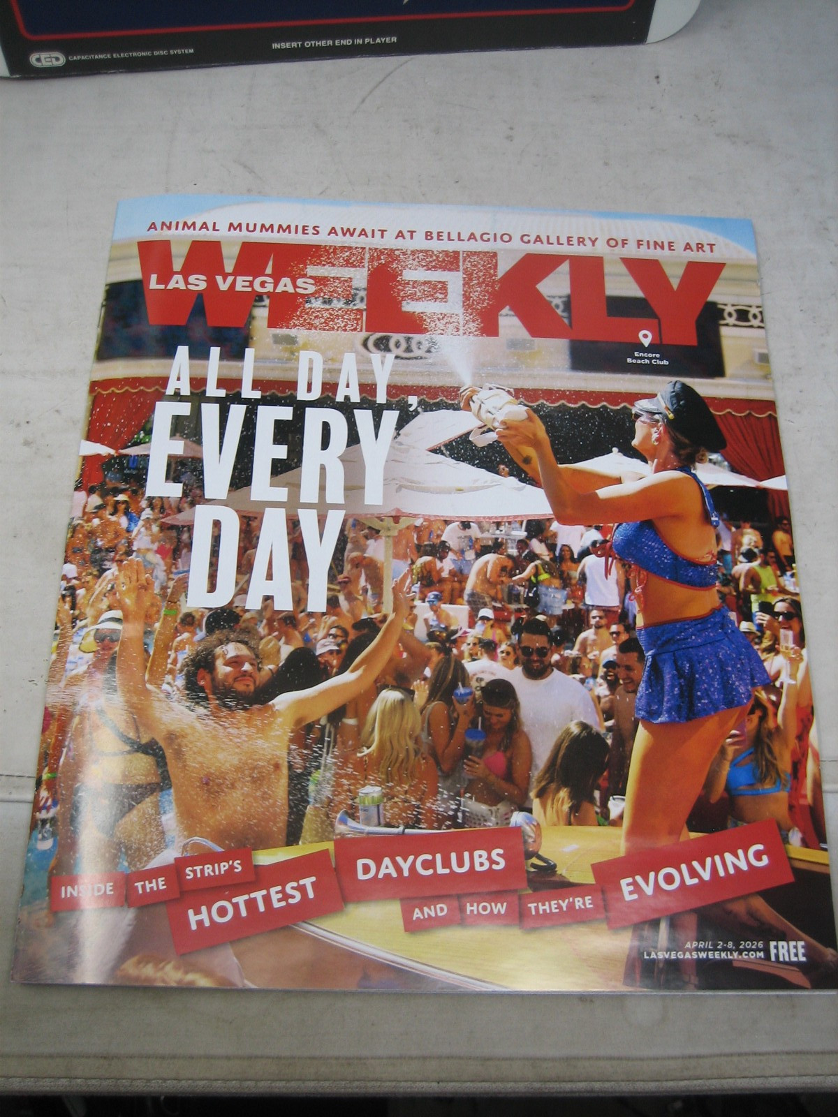 Las Vegas Weekly Magazine ALL DAY EVERY DAY ISSUE APRIL 2-8 2026 DAY CLUB POOL